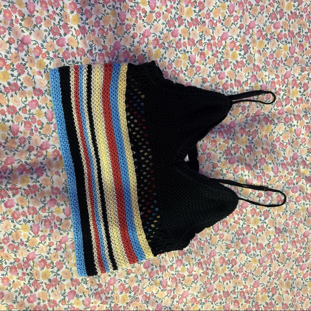 Colorful knit top